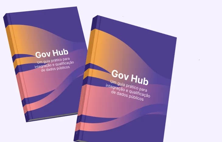 Capas do livro Gov Hub: um guia prático para integração e qualificação de dados públicos